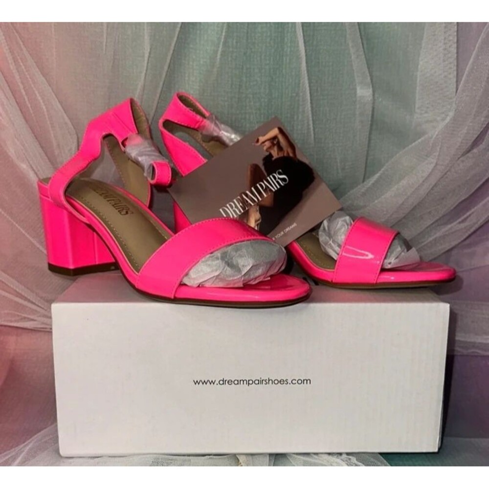 Dream Pairs Neon Pink Heels